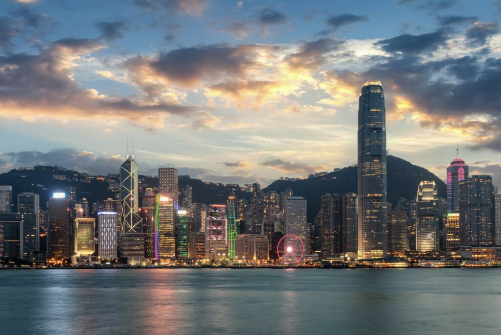 38 Best Things to Do with Family in Hong Kong 14 View of Hong Kong Victoria Harbour Skyline at Dusk.